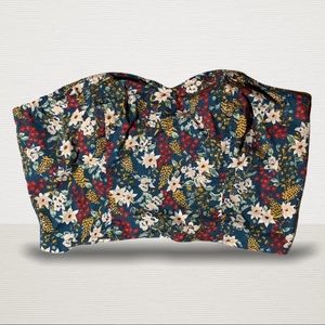 Sparkle & Fade Flowers Bandeau / Tube Top